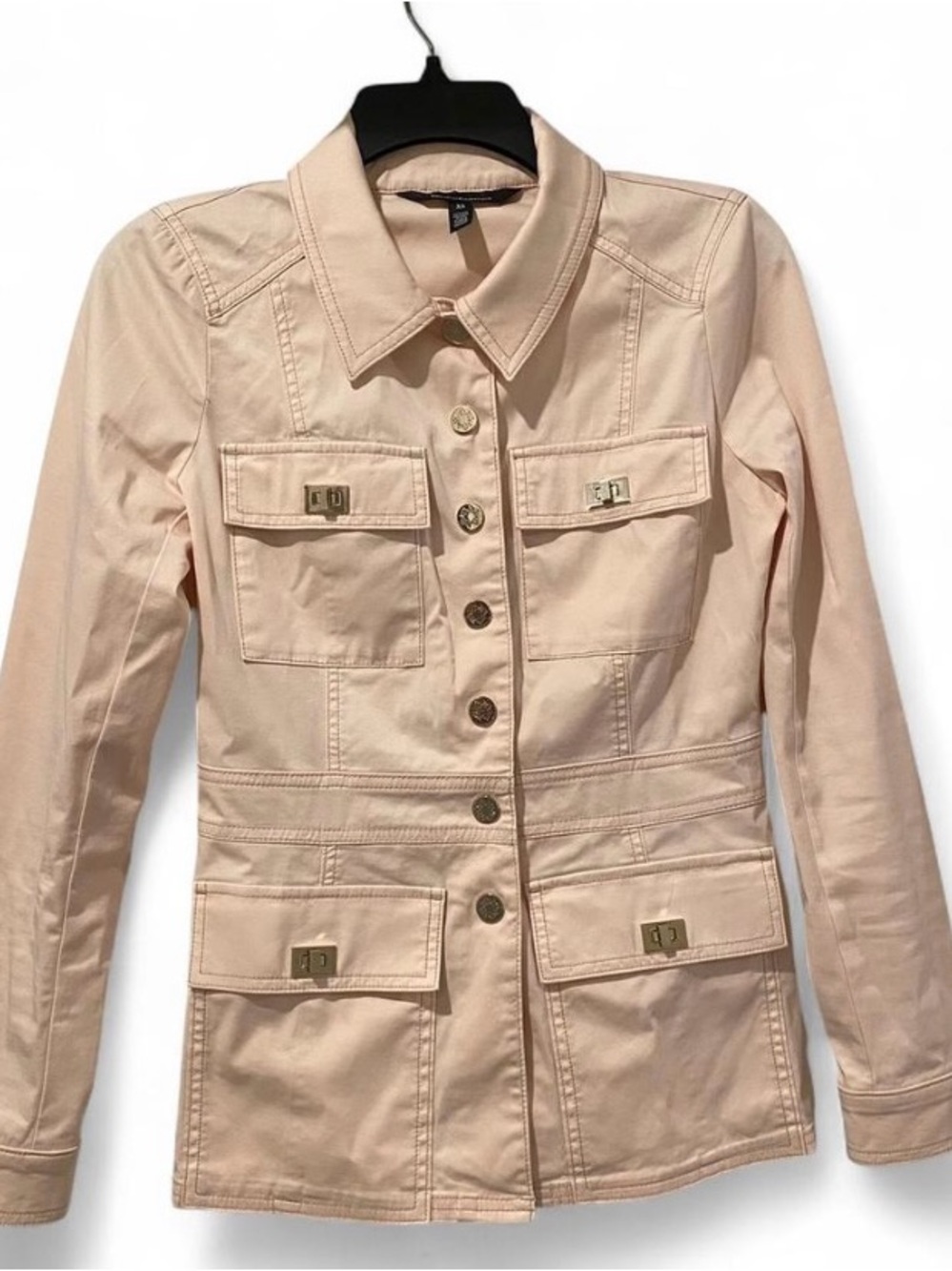 White House Black Market Blush Utility Jacket